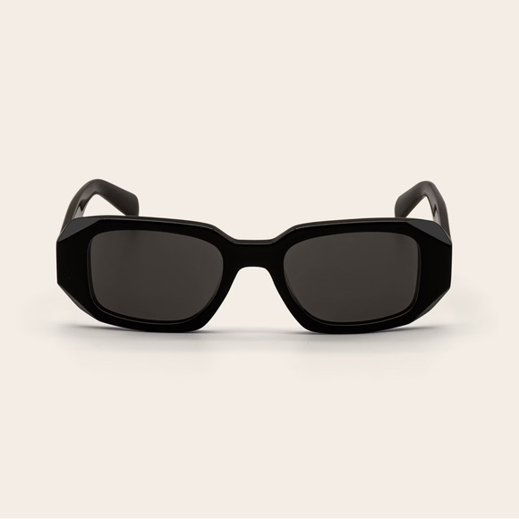 Gabriele Rectangle Italian Acetate Sunglasses - Picture 1 of 5